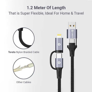 4-in-1 Multiple Port 240W Fast Charging Cable